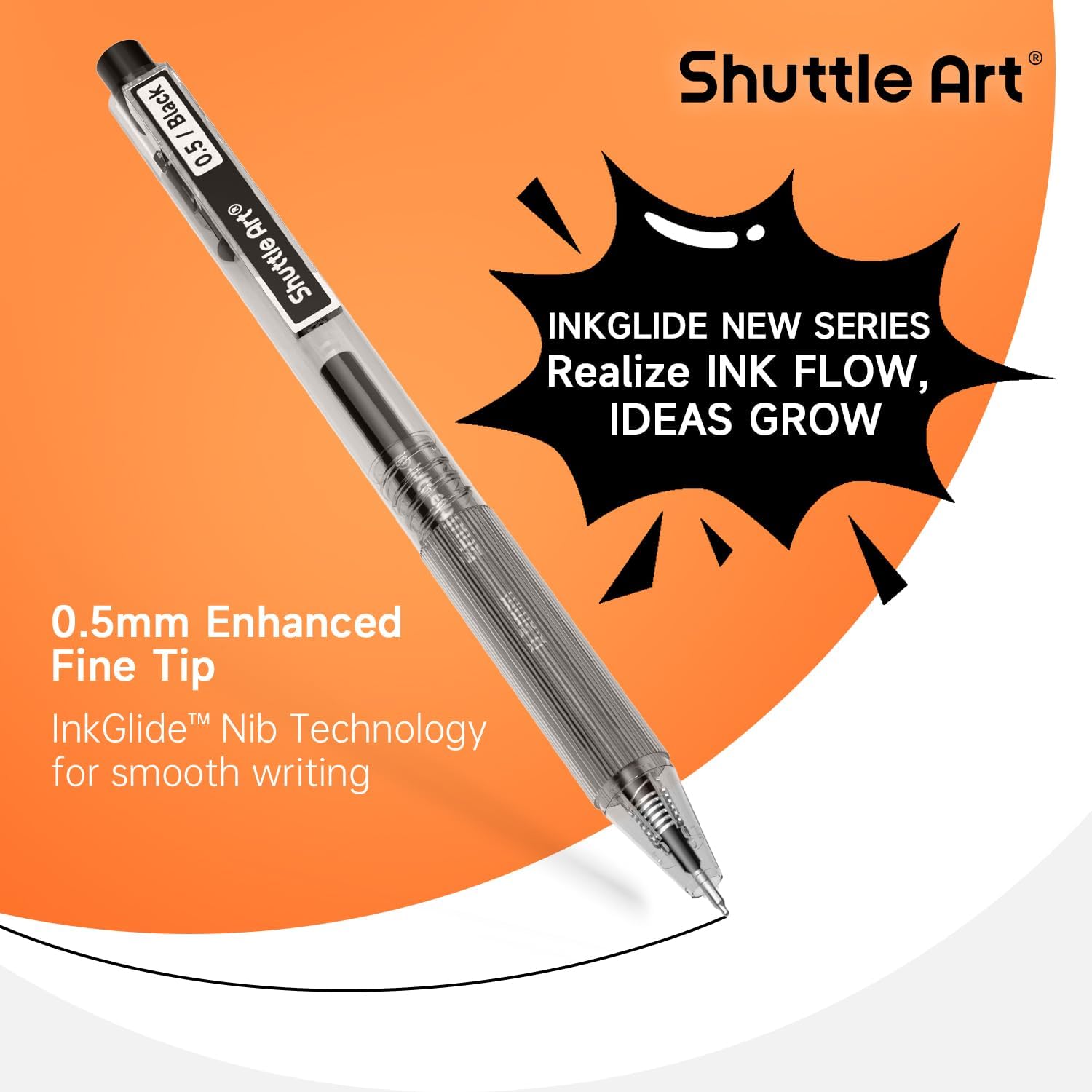 Shuttle Art Black Gel Pens, In - đánh giá và giá Gel Ink Pen Set