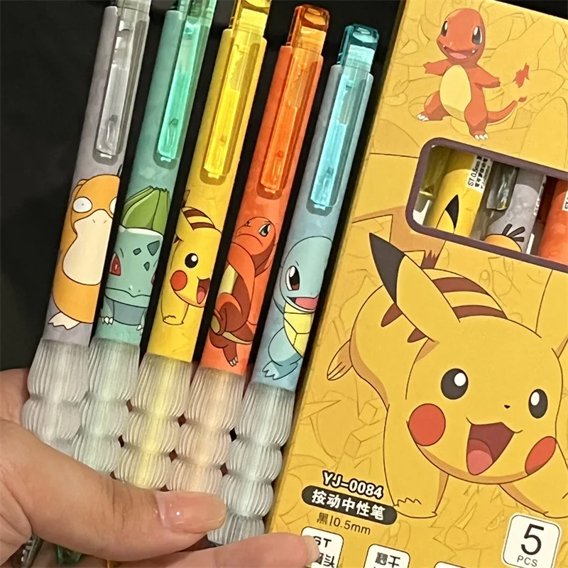 5pcs Pikachu Gel Pen Set Pokem - đánh giá và giá Gel Ink Pen Set