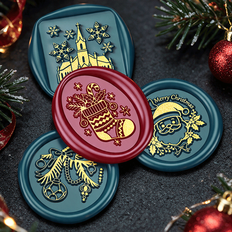 2026 Xmas Series Flat Carved B - đánh giá và giá Wax Seal Stamp Kit