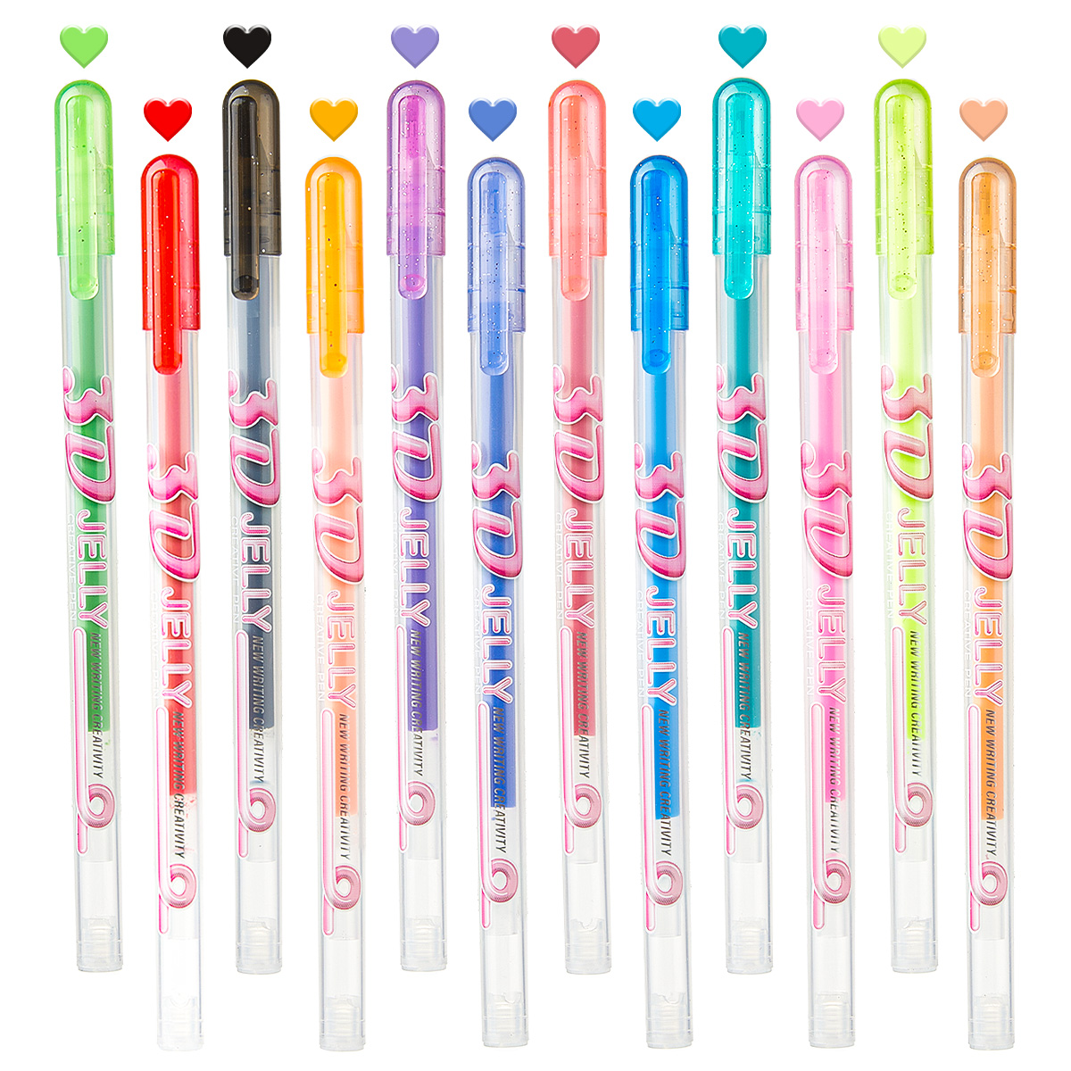SHANDS 12PCS 3D Jelly Gel Pens - đánh giá và giá Gel Ink Pen Set
