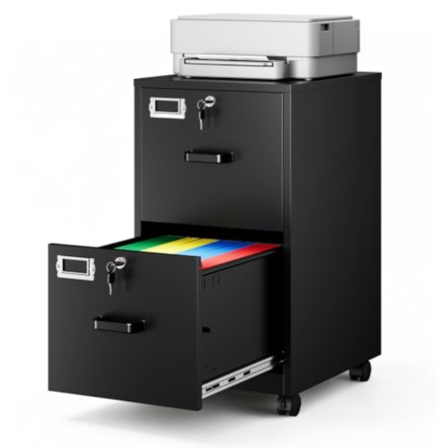 2-Drawer Rolling File Cabinet  - đánh giá và giá File Folder Hanging