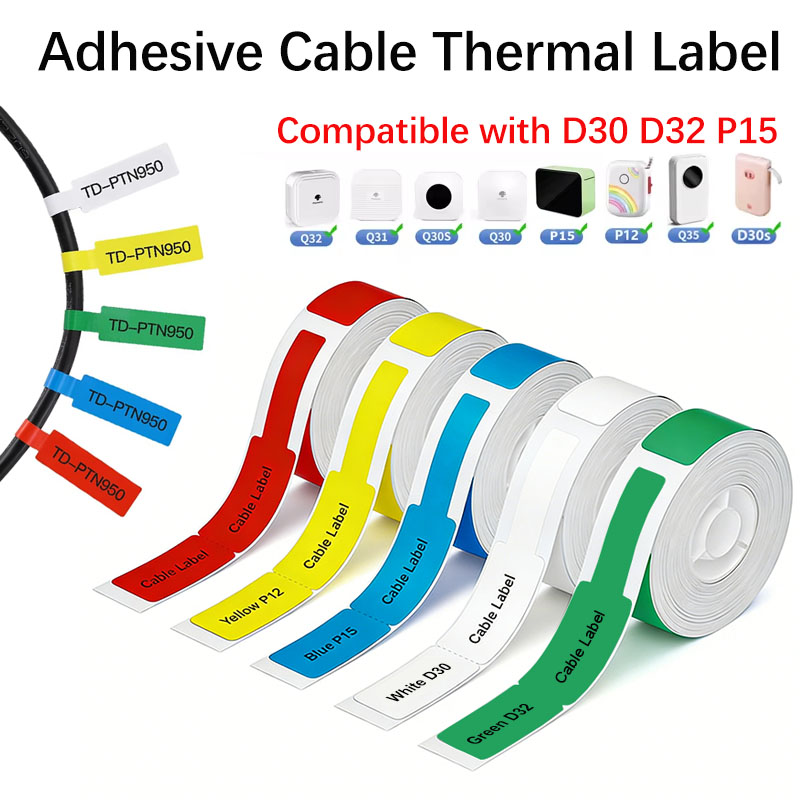 12*109mm Cable Thermal Label S - đánh giá và giá Label Printer Tape