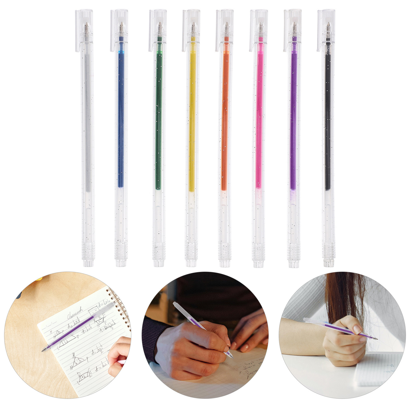 8Pcs Glitter Pens Set Handcraf - đánh giá và giá Gel Ink Pen Set