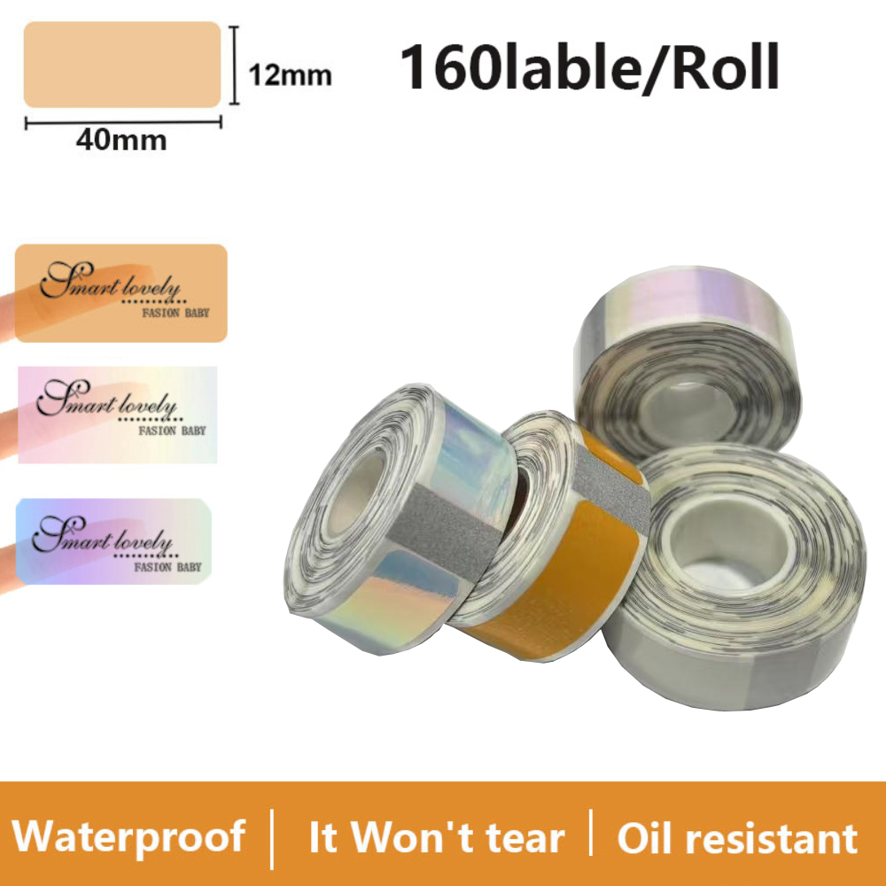 Transparent Label Sticker 12*4 - đánh giá và giá Label Printer Tape